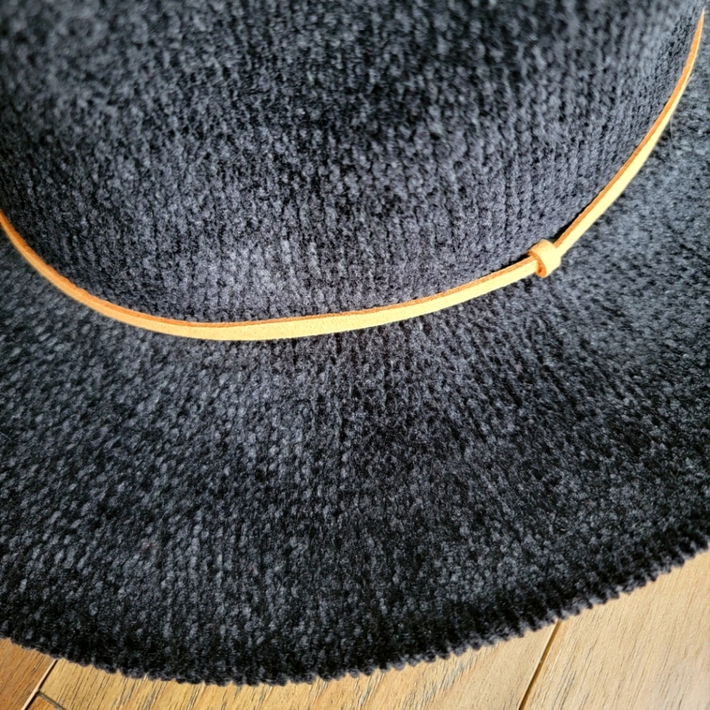 Last 1! 💥NEW Marcus Adler New York Corduroy Cowboy Cowgirl Fedora Hat  - Black - Picture 7 of 7